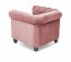ERIKSEN Atpūtas krēsls (rozā)
