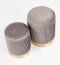 MONTY set of two stools: color: grey