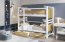 Jony 80x180 Bunk Bed with 2 Mattresses and 2 Drawers White/Oak baltic dune