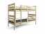 Bunk bed with with mattresses 200x90,pine