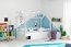 House- Kinderbett Hausbett Design 160x80 cm mit Matratze,Weiß