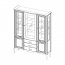 PRATO PR-W3 Glass-fronted cabinet Taranko