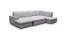 Bergamo U Ecksofa U-Form Links (Light grey fabric Viton 200)