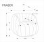 FRASER Кресло для отдыха,кремовое