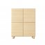 Style-Japandi A Sideboard with 4 doors and rounded fronts