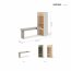 WOOW SET-10L (WO-11L,04 Oak Vicenza Bleached) Furniture set