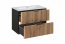 XILO BLACK WOTAN 82-80-D-2S Waschbeckenunterschrank