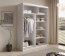 SW-CAL 150 cm Schwebetürenschrank,Weiß matt