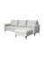 Milano-TMIN -P13 Corner sofa Universal L/R (silver plush)