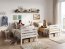 Bunk bed with with mattresses 190x90,white 
