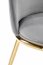 K460 Chair grey/gold