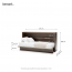 BED-CONCEPT BC-06 90x200 Горизонтальная cтенная кровать,шкаф-кровать