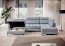 CO-BER- LT-100AUB U Shape Corner sofa Left (Baby blue fabric Aubron 100)