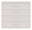 Texas 1 Chest of drawers White mat