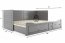 H-MES- 11872 Twin bed with mattress 200x80 graphite