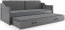David II 190x80 Twin bed with mattress graphite
