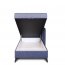 Zetta Boxspringbett mit Bonellmatratze (Zetta velvet 300 Blau) 