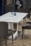 BLANCO (160-200) Extendable dining table white marble/white