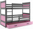 Riko II 200x90 Bunk bed with two mattresses Graphite