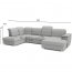 Bergamo U Shape Corner sofa Right (Light grey fabric Viton 200)