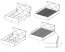 Lylle 14+WKL 160-05MET Divguļamā gulta ar veļas kasti