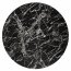RAYMOND 2 Round table color: top - black marble, legs - gold