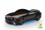 Light-MG 3D Full MUSTANG Gulta auto bērniem ar matraci + apgaismojums
