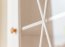 Marone Elite White/pine PLMEL02 Standvitrine 2-türig Weiß/Kiefer