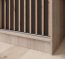 SW-IDA-200 cm SB Sliding wardrobe with mirror,Sonoma/Black matt