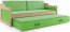 David II 190x80 Twin bed with mattress pine
