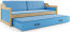David II 190x80 Twin bed with mattress pine
