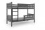 Karina 2 Bunk bed with mattress 200x90 graphite (Without box)