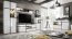 Cross WSN+LED Glass-fronted cabinet Brown/white gloss
