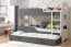Domenik 3 Triple bunk bed with mattress 160x80