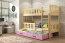 Cubus 3 Triple bunk bed with mattress 200x90 pine