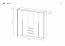 XELO A+SZF230+LED Skapis Craft zelta ozols/balts mat