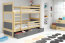 Riko II 160x80 Bunk bed with two mattresses Pine