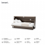 BED-CONCEPT BC-06 90x200 Горизонтальная cтенная кровать,шкаф-кровать