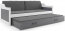 David II 190x80 Twin bed with mattress white