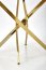 RAYMOND 2 Round table color: top - black marble, legs - gold
