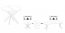 PERONI 100-250 Extendable dining table golden oak/white