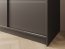 SW-GRE 200 cm Schwebetürenschrank,Schwarz matt