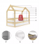 House- Bērnu gulta ar matraci 160x80 priede