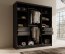 SW-TOL-200 cm B Sliding wardrobe with mirror,Black matt
