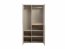Intle SZF 4D 100 Kleiderschrank,Cashmere/Eiche Cremona