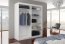 Ettore Er01 180 White mat Wardrobe with sliding doors