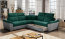 FED- 04 Угловой диван Universal L/R (ткань Kronos 19 зеленый/Paros 05 серый)