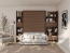 BED-CONCEPT BC-18 Dīvāns sienas gultai BC-01 (Pelēks)