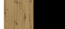 TOR- STO_130/175 Extendable dining table,oak artisan/black