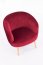 CROWN Armchair (bordo/gold)